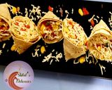 A picture of step 6 of Diet Bhel - Corn Bhel in Papad Cones.