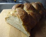 A picture of step 5 of Vegan Sourdough Challah.