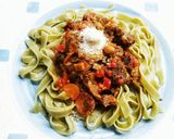 Foto del paso 13 de la receta Morcillo de Ternera en nido de fettuccini con salsa de gírgolas