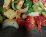 A picture of step 3 of Chilli Paneer.