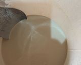 A picture of step 1 of B/fast pap (pudding) and moimoi #Abj.