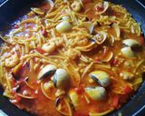 Foto del paso 5 de la receta Fideos con almejas y gambas 🦐🐚
