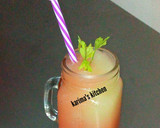 A picture of step 1 of Watermelon cucumber juice.