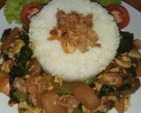 Foto langkah ke 5 dari resep Nasi gila pelangi.
