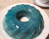 Foto langkah ke 4 dari resep Puding Lumut Bunga Telang.