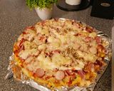 รูปขั้นตอนการทำที่ 8 ของ พิซซ่ามันฝรั่ง (Potato Pizza🍕🥔) ใช้แค่กระทะก็ทำได้!!