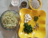 A picture of step 1 of Buckwheat Lauki Paneer Pancake.