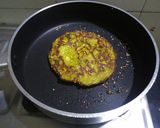 A picture of step 5 of Corn spinach pan handvo.