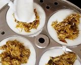 A picture of step 3 of Chicken idli recipe - chicken stuffed idli - idli recipes.