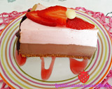 Foto del paso 6 de la receta: Tarta mousse de natillas de chocolate y fresa