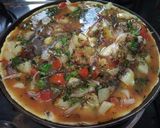 A picture of step 4 of Potato eggs omelette.