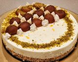 A picture of step 6 of Gulab Jamun Cheesecake with Arrowroot Biscuit Crust.