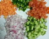 A picture of step 2 of Corn Bhel.
