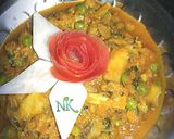 A picture of step 6 of Mushroom Matar Sabji.