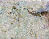 A picture of step 3 of Falahari Handva and Uttapam.