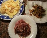 Foto del paso 6 de la receta Tortillas de patatas con berenjenas y cebolla roja