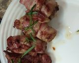 Baconbe tekert csirkemáj rozmaring nyárson recept fázis 7 fotója