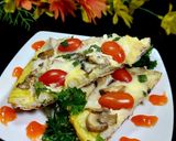 Foto langkah ke 3 dari resep Tortilla Egg & Cheese (856).
