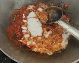 A picture of step 3 of Dahi Vale Bhindi.