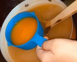 A picture of step 9 of Thirunelveli halwa.