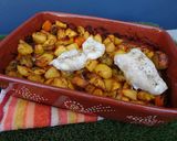 Foto do passo 1 de Lombos de pescada assados com legumes