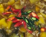 Foto langkah ke 5 dari resep Asam - Asam Tetelan Sapi dan Pepaya Muda.
