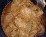 A picture of step 5 of Hyderabadi Lal murgh (Dum chicken).