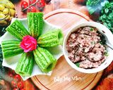 Hình bước làm 4 của món Canh khổ qua dồn thịt