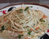 Foto langkah ke 6 dari resep 💕 SPAGHETTI SIRAM CREAM SOUP.