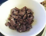 Foto del passaggio 1 della ricetta Tortino al cioccolato  mandorle e rhum