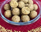 A picture of step 23 of Methi Coconut Laddu.