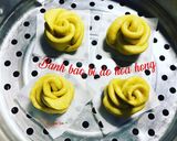 Hình bước làm 5 của món Bánh bao bí đỏ hoa hồng
