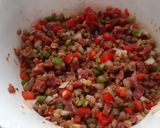 Foto del paso 5 de la receta: Ensalada templada de lentejas con chorizo y jamón, aliñadas a nuestro estilo