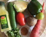 A picture of step 1 of Kachumber salad.