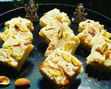 A picture of step 14 of Milk powder burfi.