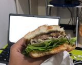 A picture of step 8 of Beef Patty Burger.