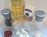 Foto del paso 1 de la receta Huevos de codorniz en tempura con salsa rosa