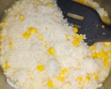 Foto langkah ke 5 dari resep Bubur Nasi + Jagung Lembut MPASI Friendly.