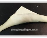 Foto del paso 6 de la receta Croissants de espinacas, queso de cabra y cebolla caramelizada