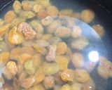 A picture of step 1 of Aloo bukhary ki chutney.