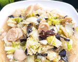 Foto langkah ke 5 dari resep Sayur Sawi Putih Jamur Bakso.