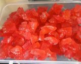 A picture of step 7 of Tutti-Futti, Don't throw way water-melons peel!!.
