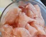 A picture of step 1 of Chicken shale.