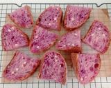 Foto langkah ke 22 dari resep Ubi Ungu Cheddar Sourdough Bread.