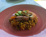 Foto del paso 8 de la receta: Arroz seco de verduras, gambas y aguacate