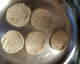 A picture of step 5 of Atta layered mathri.