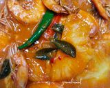 Gambar langkah 4 resipi Kari udang dengan nanas.
