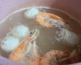 Hình bước làm 1 của món Canh bắp cải nấu tôm thịt viên