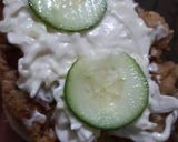 A picture of step 8 of Zinger burger.