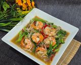 Foto langkah ke 5 dari resep Tumis Kailan Tauge Udang.